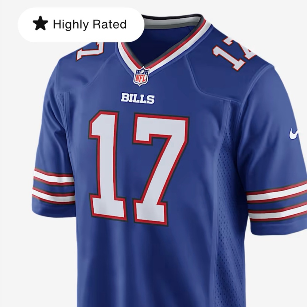 NWT Nike NFL Josh Allen Buffalo Bills Jersey
